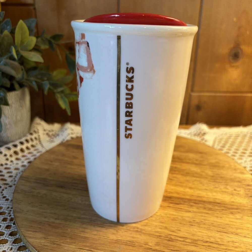 Starbucks Floral Travel Mug with Lid - Picture 2 of 2